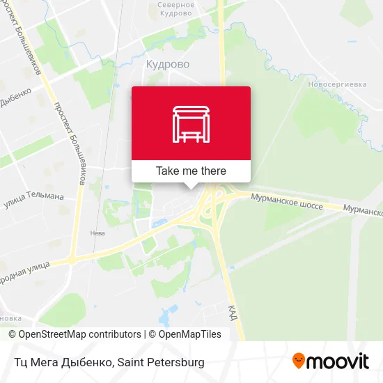 Тц Мега Дыбенко map