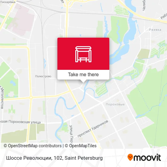 Шоссе Революции, 102 map