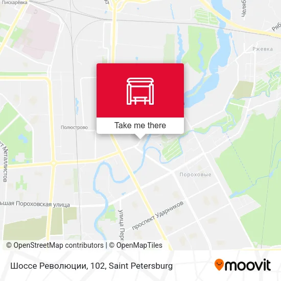 Шоссе Революции, 102 map