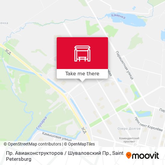 Пр. Авиаконструкторов / Шуваловский Пр. map
