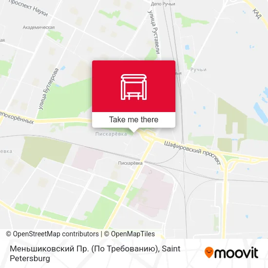 Меньшиковский Пр. (По Требованию) map