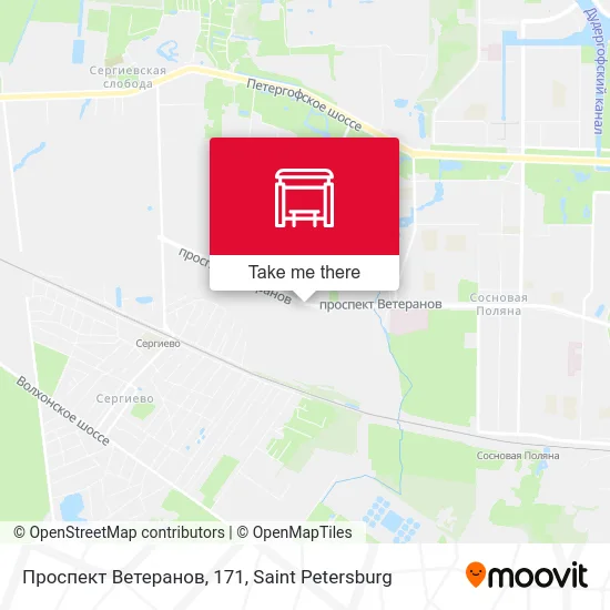 Проспект Ветеранов, 171 map