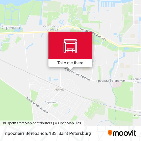 проспект Ветеранов, 183 map
