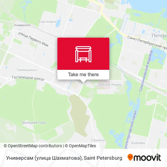 Универсам (улица Шахматова) map