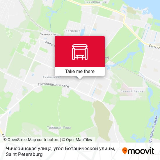 Чичеринская улица, угол Ботанической улицы map