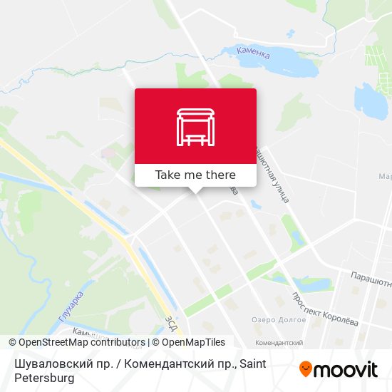 Шуваловский пр. / Комендантский пр. map