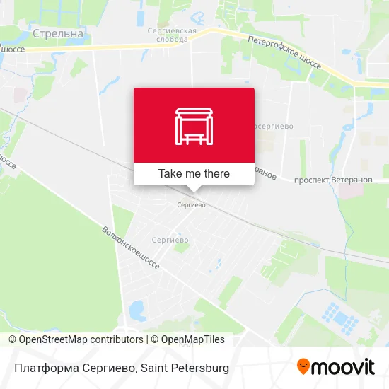 Платформа Сергиево map