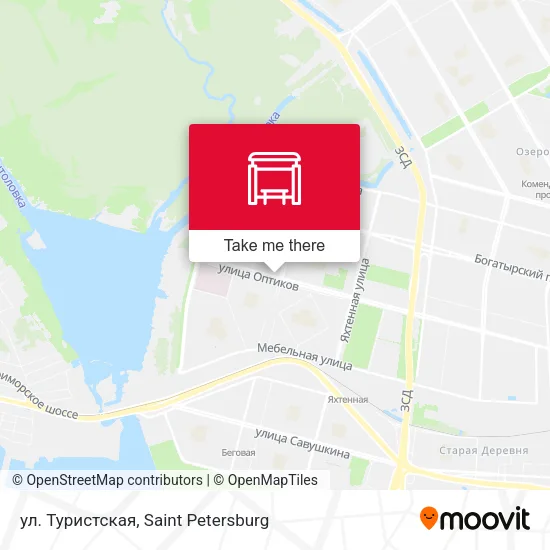 ул. Туристская map