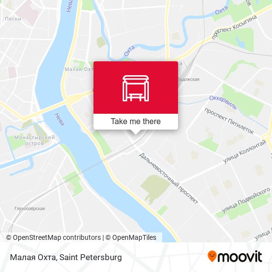 Малая Охта map
