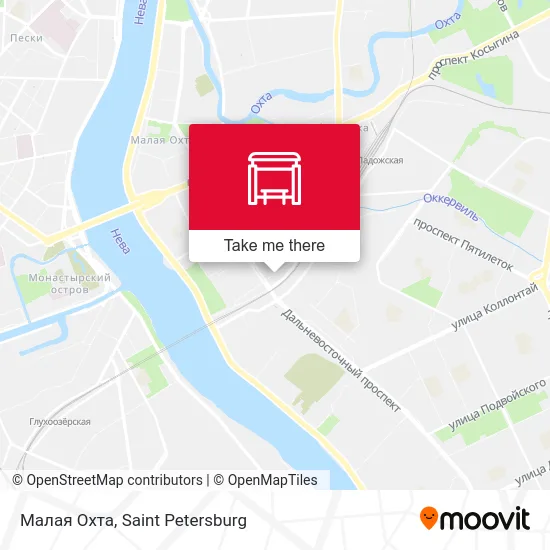 Малая Охта map