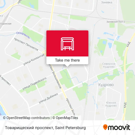 Товарищеский проспект map