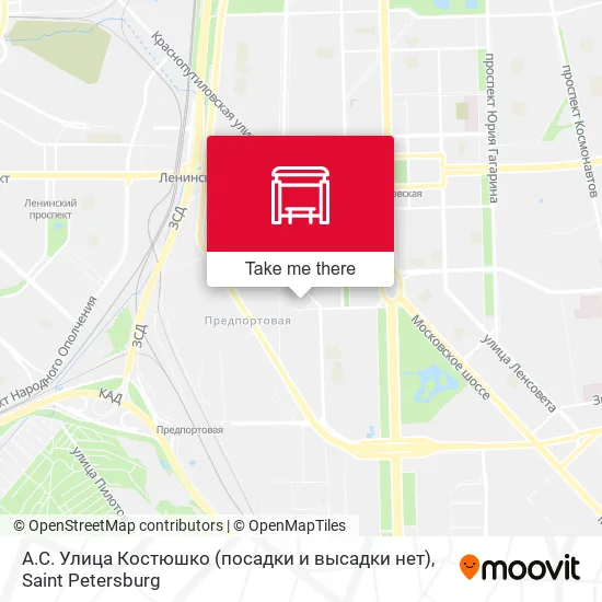 А.С. Улица Костюшко (посадки и высадки нет) map
