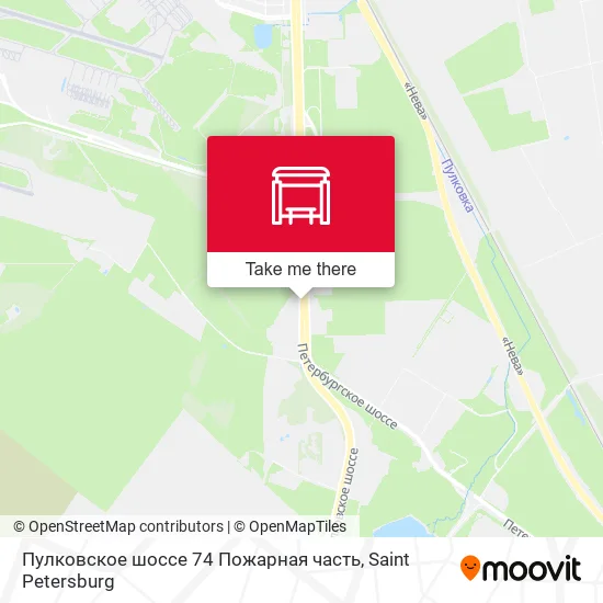 Пулковское шоссе 74 Пожарная часть map