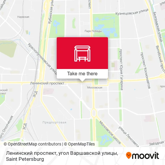 Ленинский проспект, угол Варшавской улицы map