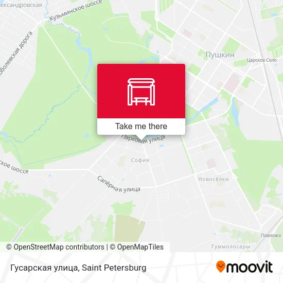 Гусарская улица map