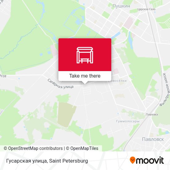 Гусарская улица map