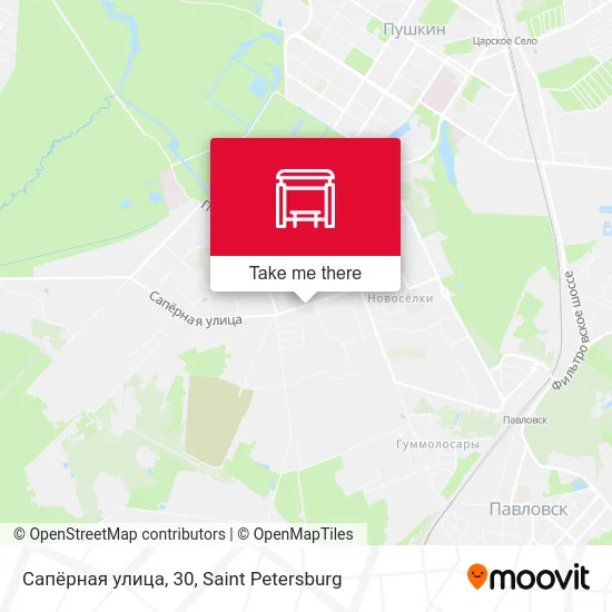 Сапёрная улица, 30 map