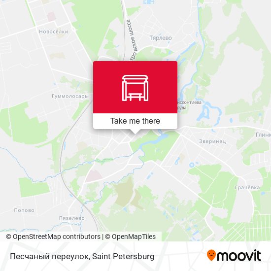 Песчаный переулок map
