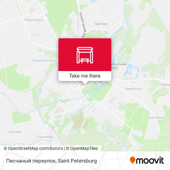 Песчаный переулок map