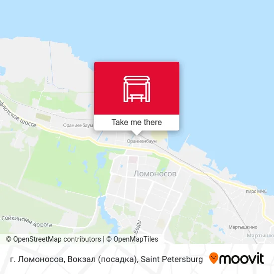 г. Ломоносов, Вокзал (посадка) map