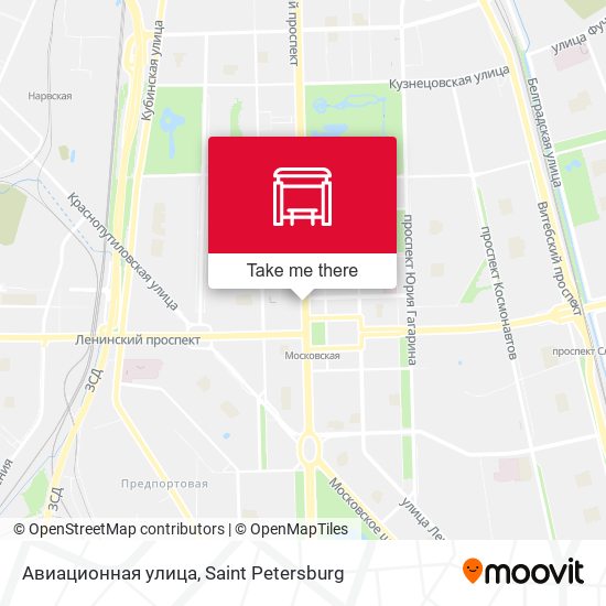 Авиационная улица map