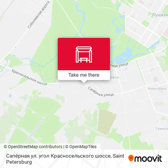 Сапёрная ул. угол Красносельского шоссе map