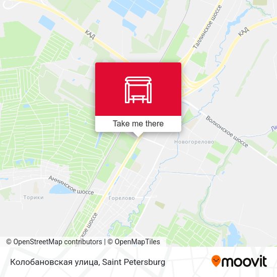 Колобановская улица map