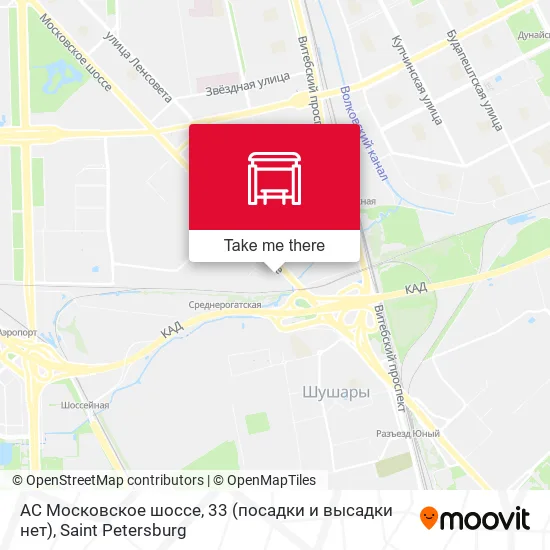 АС Московское шоссе, 33 (посадки и высадки нет) map