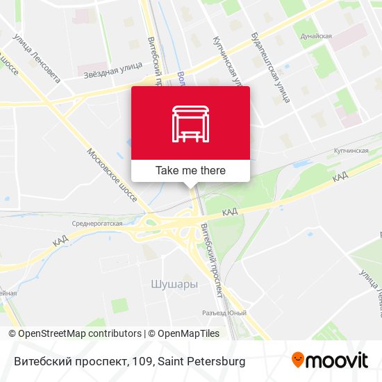 Витебский проспект, 109 map