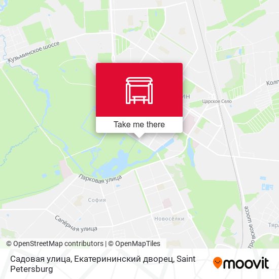 Садовая улица, Екатерининский дворец map