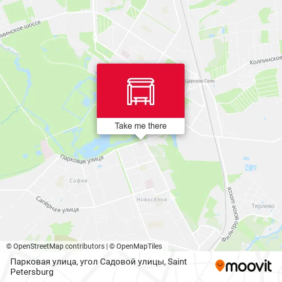 Парковая улица, угол Садовой улицы map