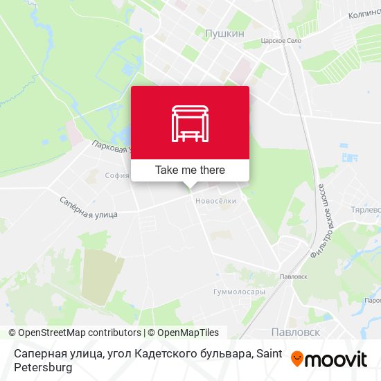 Саперная улица, угол Кадетского бульвара map