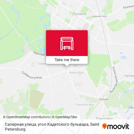 Саперная улица, угол Кадетского бульвара map