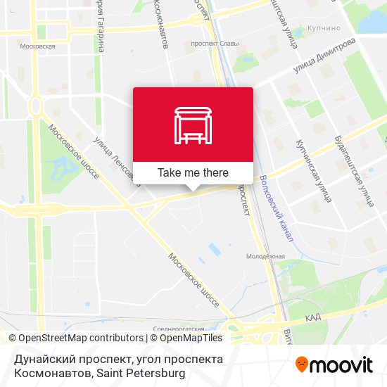 Дунайский проспект, угол проспекта Космонавтов map