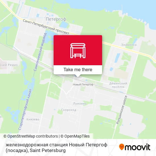 железнодорожная станция Новый Петергоф (посадка) map