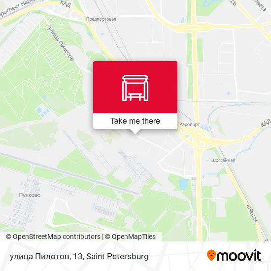 улица Пилотов, 13 map