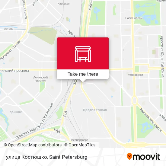 улица Костюшко map