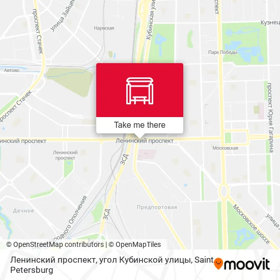 Ленинский проспект, угол Кубинской улицы map