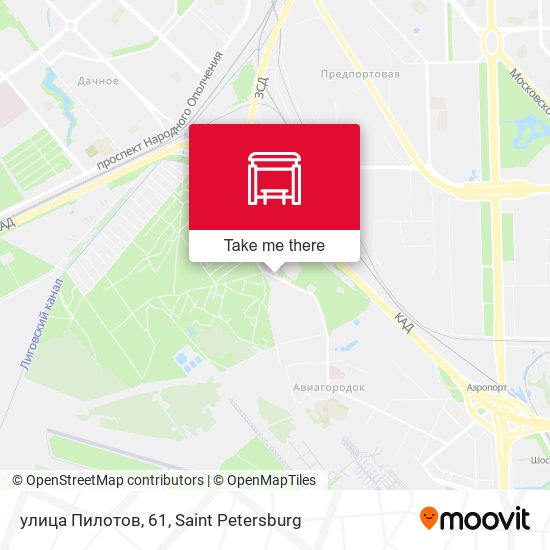 улица Пилотов, 61 map