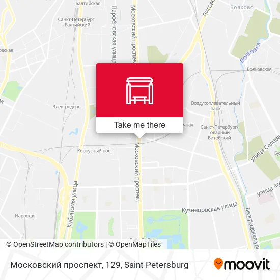 Московский проспект, 129 map