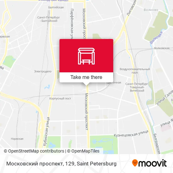 Московский проспект, 129 map