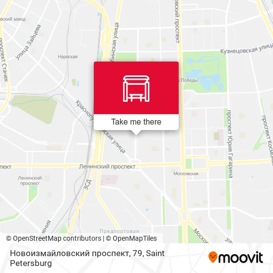 Новоизмайловский проспект, 79 map
