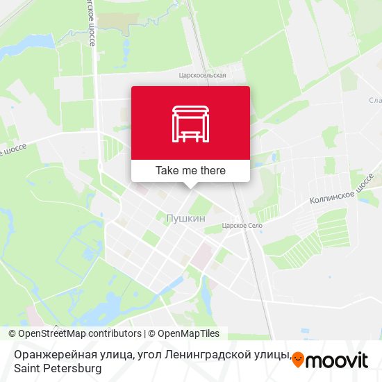 Оранжерейная улица, угол Ленинградской улицы map