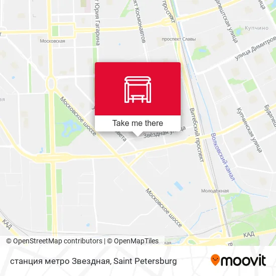 станция метро Звездная map