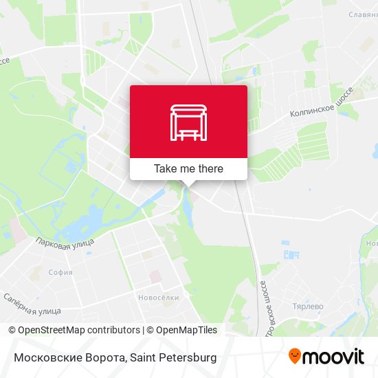 Московские Ворота map