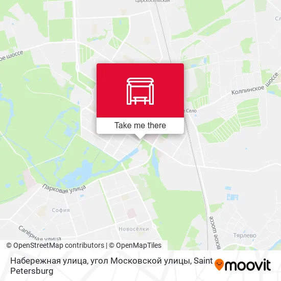 Набережная улица, угол Московской улицы map