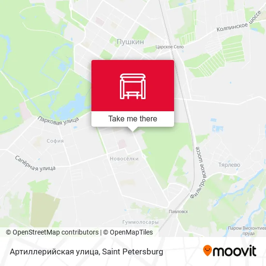 Артиллерийская улица map