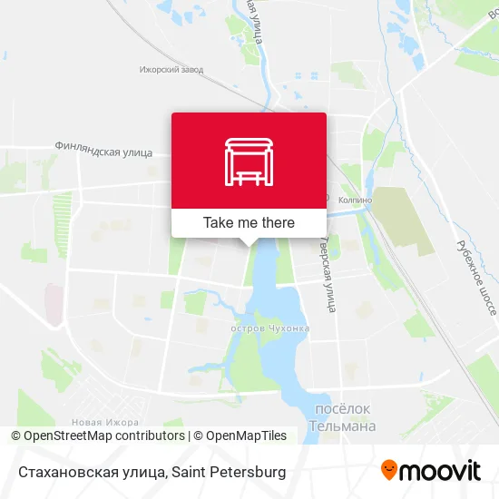Стахановская улица map