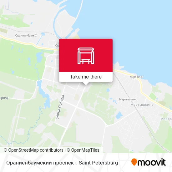 Ораниенбаумский проспект map