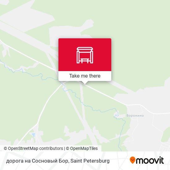 дорога на Сосновый Бор map
